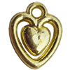 Electroplate Plastic Pendant, Silver Color, Heart,12x15mm, Hole:Approx 1.5mm, Sold by Bag