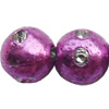 Electroplate Plastic Beads, Round, 8mm, Hole:Approx 1mm, Sold by Bag