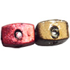 Electroplate Plastic Beads, 4x6mm, Hole:Approx 1mm, Sold by Bag
