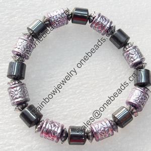 Nonmagnetic Bracelet, width Approx:8mm, Length Approx:6.3-inch, Sold by Strand