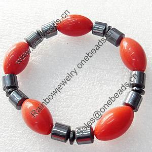 Nonmagnetic Bracelet, width Approx:12mm, Length Approx:6.7-inch, Sold by Strand