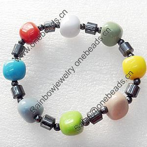 Nonmagnetic Bracelet, width Approx:12mm, Length Approx:6.7-inch, Sold by Strand