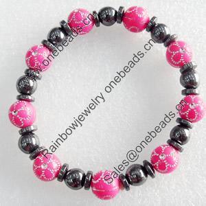 Nonmagnetic Bracelet, width Approx:10mm, Length Approx:7.1-inch, Sold by Strand