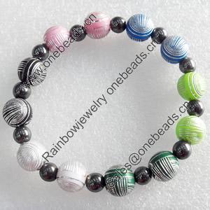 Nonmagnetic Bracelet, width Approx:10mm, Length Approx:6.9-inch, Sold by Strand