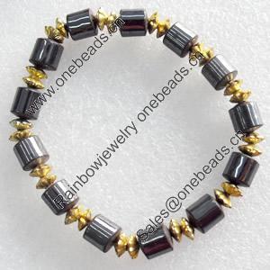 Nonmagnetic Bracelet, width Approx:7mm, Length Approx:6.7-inch, Sold by Strand