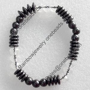 Nonmagnetic Bracelet, width Approx:8mm, Length Approx:6.7-inch, Sold by Strand