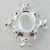 Zinc Alloy Jewelry Pendants, Nickel-free & Lead-free, 37x31mm,interior diameter：13x18mm, Hole:2mm, Sold by Bag