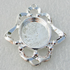 Zinc Alloy Jewelry Pendants, Nickel-free & Lead-free, 54x39mm, interior diameters：18x25mm Hole:3mm, Sold by Bag
