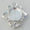 Zinc Alloy Jewelry Pendants, Nickel-free & Lead-free, 54x39mm, interior diameters：18x25mm Hole:3mm, Sold by Bag