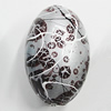 Spray-Painted Acrylic Beads, Oval 22x15mm Hole:3mm, Sold by Bag