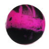 Spray-Painted Acrylic Beads, Round 8mm Hole:2mm, Sold by Bag