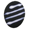 Spray-Painted Acrylic Beads, Flat Oval 35x26mm Hole:2mm, Sold by Bag