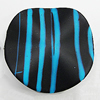 Spray-Painted Acrylic Beads, Twiat Flat Round 35mm Hole:2.5mm, Sold by Bag