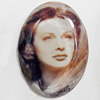 Resin Faceted Cabochons, No-Hole Jewelry findings, 25x35mm, Sold by PC