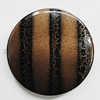 Spray-Painted Acrylic Beads, Flat Round 31mm Hole:2mm, Sold by Bag