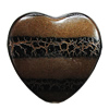 Spray-Painted Acrylic Beads, Heart 29mm Hole:2mm, Sold by Bag