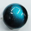 Spray-Painted Acrylic Beads, Flat Round 12mm Hole:2mm, Sold by Bag