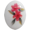 Resin Cabochons, No-Hole Jewelry findings, 25x35mm, Sold by PC