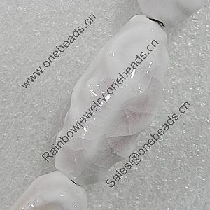 Ceramics Beads, Edge Oval 35x16mm Hole:2.5mm, Sold by Bag