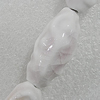Ceramics Beads, Edge Oval 35x16mm Hole:2.5mm, Sold by Bag