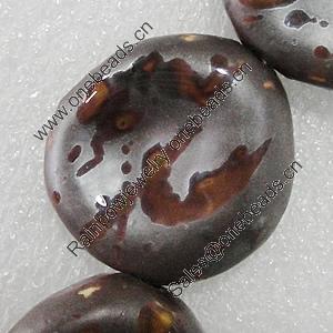 Ceramics Beads, Nugget 32x32mm Hole:3.5mm, Sold by Bag