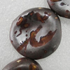 Ceramics Beads, Nugget 32x32mm Hole:3.5mm, Sold by Bag