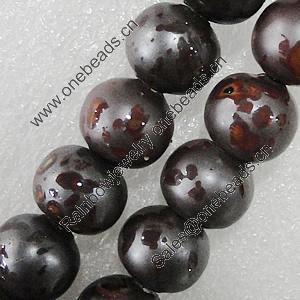 Ceramics Beads, Round 6mm Hole:1.8mm, Sold by Bag