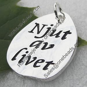 Zinc alloy Jewelry Pendant/Charm, Nickel-free & Lead-free 30x25mm, Sold by PC 