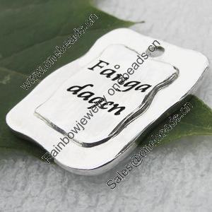  Zinc alloy Jewelry Pendant/Charm, Nickel-free & Lead-free 25x20mm, Sold by PC  