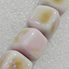 Ceramics Beads, Cube 13mm Hole:2mm, Sold by Bag