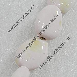 Ceramics Beads, 20x15mm Hole:2mm, Sold by Bag