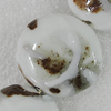 Ceramics Beads, Flat Round 30mm Hole:2mm, Sold by Bag