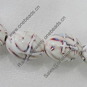 Ceramics Beads, Oval 36x28mm Hole:4.5mm, Sold by Bag