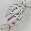 Ceramics Beads, Oval 36x28mm Hole:4.5mm, Sold by Bag