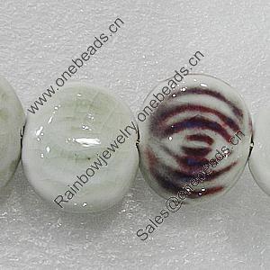 Ceramics Beads, 27x23mm Hole:3.5mm, Sold by Bag