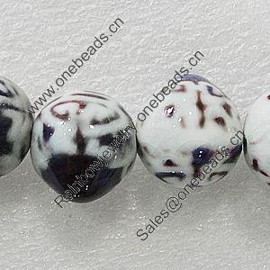 Ceramics Beads, 24x20mm Hole:3.5mm, Sold by Bag