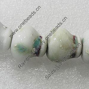 Ceramics Beads, 17x17mm Hole:2mm, Sold by Bag