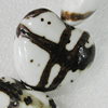 Ceramics Beads, Heart 33x30mm Hole:2.5mm, Sold by Bag