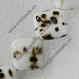 Ceramics Beads, Diamond 19mm Hole:2.5mm, Sold by Bag