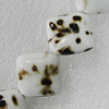 Ceramics Beads, Diamond 19mm Hole:2.5mm, Sold by Bag