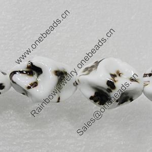 Ceramics Beads, 22x17mm Hole:2mm, Sold by Bag