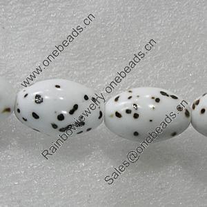 Ceramics Beads, Oval 24x22mm Hole:2mm, Sold by Bag