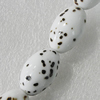 Ceramics Beads, Oval 24x22mm Hole:2mm, Sold by Bag