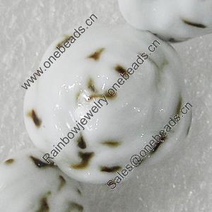 Ceramics Beads, Flower 21mm Hole:2.5mm, Sold by Bag