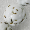 Ceramics Beads, Flower 21mm Hole:2.5mm, Sold by Bag