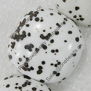 Ceramics Beads, Square 30mm Hole:5mm, Sold by Bag