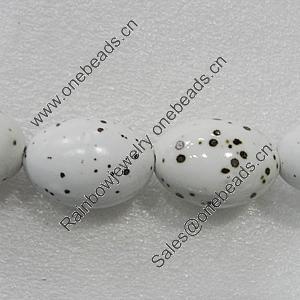 Ceramics Beads, Oval 34x24mm Hole:3.5mm, Sold by Bag