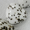 Ceramics Beads, Heart 28x25mm Hole:2.5mm, Sold by Bag