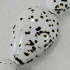 Ceramics Beads, Flat Teardrop 38x28mm Hole:4mm, Sold by Bag
