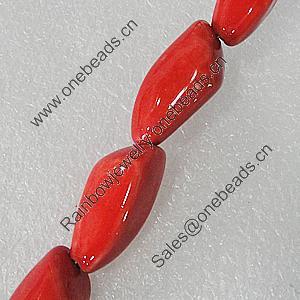 Ceramics Beads, Nugget 26x13mm Hole:2.5mm, Sold by Bag
